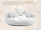 COOLMORE Lazy Sofa Durable Comfort Lounger High Back Bean Bag Chair Couch With Three Pillows for W2678P312242