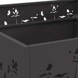 Fire Pit Black 80 x 80 x 30 cm Steel 858928