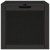 Garden Storage Box Black 55.5x43x53 cm Polypropylene 364178