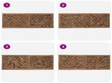 Bed Headboard Natural Solid Teak Wood 42024561
