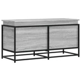 Storage Box with Lid Grey Sonoma 100x40x51.5 cm Engineered Wood 848807