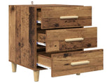 Bedside Cabinet Old Wood 40 x 40 x 66 cm Engineered Wood 880613