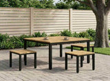 Coffee Table White and Black 100 x 100.5 x 45 cm 901744