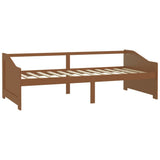 Day Bed Honey brown Solid pinewood 3-Seater 322166
