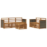 Sofa Sets 6 pcs Solid Acacia Wood 3384015