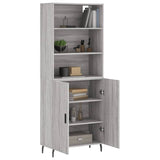 Highboard Grey Sonoma 69.5x34x180 cm Engineered Wood 3189275