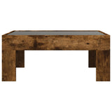 Coffee Table with Infinity LED Smoked Oak 70x50x30 cm 847613