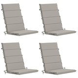 4-Piece High Back Bhair Cushions GEMERT 100% Polyester Grey 946093