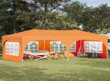 Pop-up Party Tent 575 x 288 x 245 cm Orange Oxford Fabric 42019899