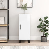 Sideboard High Gloss White 34.5x34x90 cm Engineered Wood 828566