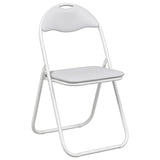 Folding Chair 8 pcs White 48 x 43.5 x 81 cm Faux Leather 42029051