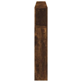LED Headboard Smoked Oak 200 cm Engineered Wood 837369