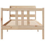 Bed Frame with Headboard without Mattress 90x190 cm Single 3306696