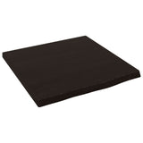 Bathroom Countertop Dark Brown 40x40x cm Treated Solid Wood 3156189