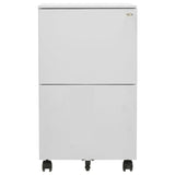 Mobile File Cabinet Light Grey 39x45x67 cm Steel 335975