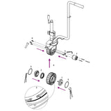 Wheel for Jockey Wheel 19.5x10 cm Aluminium and Rubber 4007308