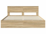 Bed Frame with Drawer Sonoma Oak 140 x 190 cm Engineer Wood 3410709