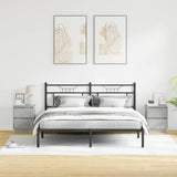 Bedside Cabinet 2 pcs Concrete Grey 39 x 34.5 x 50 cm 869617
