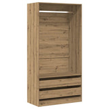 Wardrobe Artisan Oak 100x50x200 cm Engineered Wood 3318627
