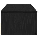 Wall Cabinet Black Oak 102 x 30 x 20 cm Engineered Wood 862777
