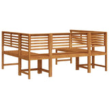 Garden Bench Set 5 pcs Brown Solid acacia wood 3328690