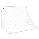 Soccer Goal White 122x81x81 cm Steel 4007966