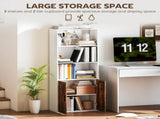 5-Tier Bookcase with Adjustable Shelf - Rustic Brown T3398P423535