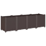 Garden Planter Brown 160x40x53 cm PP 367860