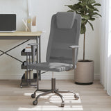 Office Chair Grey Mesh Fabric and Faux Leather 353020