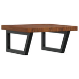 Basin Shelf Wall Mounted Steel and Solid Wood Oak 3302415