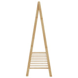Clothes Rack with Shelves 106x34x102 cm Bamboo 4008904