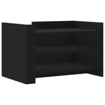 ZNTS Coffee Table Black 80x50x50 cm Engineered Wood 848340