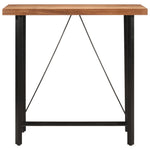 ZNTS Bar Table 110x55x107 cm Solid Wood Acacia and Iron 356370