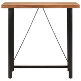 ZNTS Bar Table 110x55x107 cm Solid Wood Acacia and Iron 356370