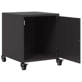 Bedside Cabinet Black 36x39x43.5 cm Steel 846614