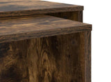 Coffee Table Set 2 pcs Smoked Oak Engineered Wood 8000264