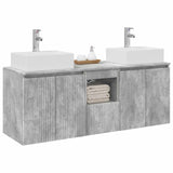 Bathroom Cabinet Set 3 pcs Concrete Grey 49.5 x 41 x 62.5 cm 3405650