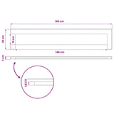 Rectangular Table Top 160 x 30 x 3 cm Rectangular 938187