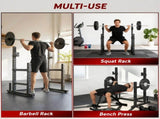 Adjustable Squat Rack with Plate Holders, 300 kg Load T3398P552662