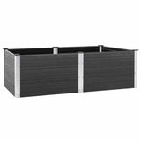 Garden Raised Bed 200x100x54 cm WPC Grey 318097