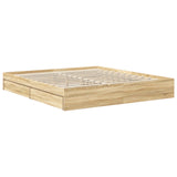 Storage Bed with Drawer Sonoma Oak 180 x 200 cm Engineered Wood 3411182