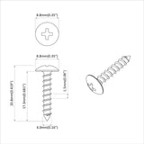Self Tapping Nail 10976 pcs Zinc-coated Steel 864504