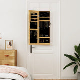 Mirror Jewellery Cabinet Wall Mounted 30x8.5x90 cm 353213