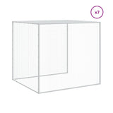 Chicken Cage with Roof Light Grey 803x98x90 cm Galvanised Steel 3189047