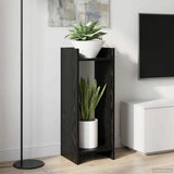 Plant Stand 2 pcs Black Oak 30 x 30 x 80 cm Engineered Wood 899581