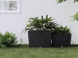 Planter with Removable Inner Anthracite 37 / 64 L PP Rattan 364681