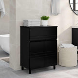 Bathroom Vanity Unit Black 60 x 35 x 80 cm Engineered Wood 889416