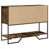 Console Table Smoked Oak 100x35x74.5 cm Engineered Wood 848536