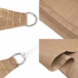 Sunshade Sail 160 g/m Taupe 6x8 m HDPE 311415