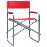 Director's Chairs 2 pcs Steel Red 47919